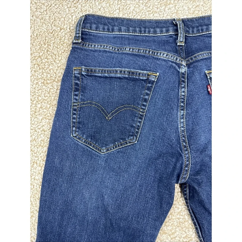Levis 514 Jeans Mens 31x32 Blue Denim Straight Leg Stretch Medium Wash Pants